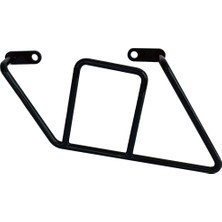Turktasarlar Motor Accessory Royal Meteor 350 - Motosiklet Çanta Sabitleme Aparatı, Siyah Boyalı Metal Boru Büküm (Sol Taraf)