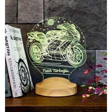 SBN - Store Motosiklet Motor Hayranlarına Hediye 3D LED Lamba, Erkeğe Hediye, Motor Gp Kişiye Özel 3 Boyutlu Lamba