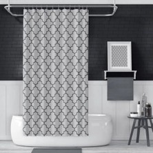 SBN - Store Banyo Perdesi 1X110X200 Tek Kanat Duş Perdesi Halka Hediyeli Duşakabin Perdesi 2111