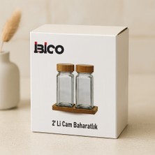 Str Store Bambu Kapaklı Cam Baharatlık