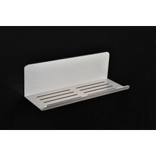 Deltahome Paslanmaz Çelik 28CM Banyo Rafı Duş Rafı - Yapışkanlı Montaj - Anında Kolay Montaj - Inox