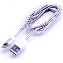 Odea Psr Aksesuar Gri Gri Metal Manyetic Uçlu Lightning USB Kablo- ile Uyumlu