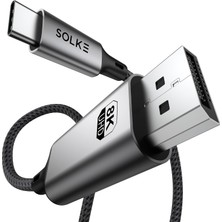 Odea Tr Usb-C To Displayport 1.4 Kablo 2 Metre 8k 60Hz 4K 144Hz 2k 240Hz Type-C To Dp Monitör Kablosu Thunderbolt 5/4/3 Uyumlu