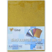 Lino Simli Karton 10 Renk 10'lu Karişik Renk 20 x 30 cm