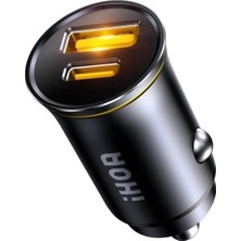 Die Grup Hızlı Şarj Çakmaklık Adaptörü, 2 Portlu Pd 65W Type-C