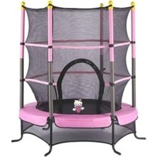 Die Grup 140 cm 55 Inc Pembe Koruma Fileli Trambolin, 140PEMBE