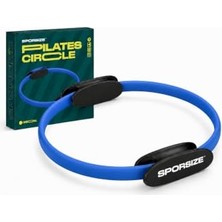 Die Grup Sporsize Pilates Çemberi 35 Cm, Konforlu Pedli Direnç Halkası, Iç Bacak Kalça Karın Kol ve Göğüs Egzersiz Aleti, Evde Pilates ve Tüm Vücut Antrenmanı