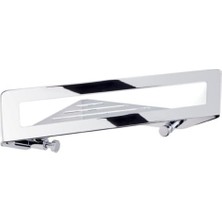 SBN - Store Banyo Krom Duş Rafı Krom Renk 93X71X211 mm Beyaz Tek Ebat BA3008 043 Cr
