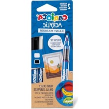 Die Grup Su Bazlı Akrilik Paint Marker Fırça Uçlu Seti - 2'li