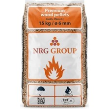 Die Grup Premium Doğal Çam Peleti, Enplus A1 KALITE,%100 Çam, 6 Mm, 15 kg