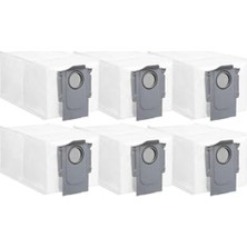 Die Grup Qrevo L/qrevo Curv,qrevo C,qrevo Edge Roborock ile Uyumlu Robot Süpürge Toz Torbası Yedek Parça Aksesuar Seti-6 Adet