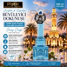 Platin Kolonyaları 250 Ml. Izmir Saat Kulesi Cam Şişe Saray Çiçeği Kolonyası