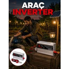 Die Grup Akü Gücünü Ev Elektriğine Dönüştüren Güçlü Invertör 1500W