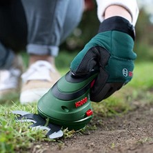 Die Grup Bosch Home And Garden 060083310C Bosch Isio Batarya Çim Düzeltici Seti (3,6 Volt, Bıçak Uzunluğu 12 Cm, Bıçak Aralığı 8 Mm, Xl Bahçe Eldivenleri Dahil) -  Edition
