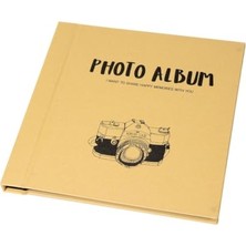 Die Grup 36 Sayfa Yapışkanlı Fotoğraf Makinesi Temalı Fotoğraf Albümü - 24X24CM