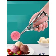 Transformacion Inox 4 cm Dondurma Kaşığı - Karpuz Kurabiye Köfte Helva Porsiyonlama 722039 Gri