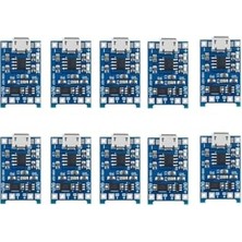 Die Grup 10 Adet Micro USB TP4056 Bms 5V 1A Korumalı Lityum Pil Şarj Devresi Powerbank; RD110207
