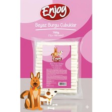 Die Grup Beyaz Burgu Çubuklar Köpek Kemiği 700 Gram (7 Gram x 100 Adet)