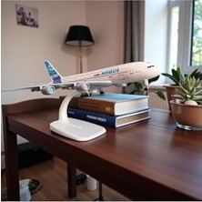 Die Grup Airbus A380 Metal Maket Uçak, Beyaz, Tek Ebat