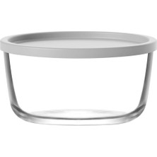 Round Cam Saklama Kabı Tekli Orta Boy 800 ml