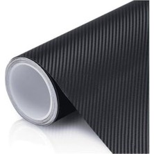 Die Grup Tırtıklı Siyah Karbon Kaplama Folyosu, 127 cm x 30 cm Boyutunda
