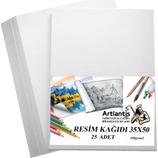 Die Grup Resim Kağıdı 35X50 25 Li 100 gr 1 Paket 35 * 50 Resim Kartonu