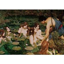 Die Grup Hylas ve Su Perileri Puzzle - 1500 Parça, Sanat Eseri