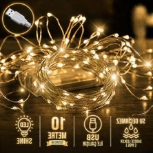 Die Grup Peri LED Işık 10 Metre Günışığı USB ile Çalışan Çok Amaçlı Dekoratif Aydınlatma          [enerji Sınıfı A]