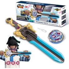 Die Grup Savaş Oyuncakları, Spinning Top ve Kılıç Launcher Savaş Seti Oyuncaklar, Çocuklar Için Savaş Brust Kılıç Üst Oyuncaklar 5 6 7 8 9 10 11 12 Yaşındaki Erkekler, Altın Savaşçı Phoenix