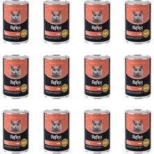 Die Grup Plus Pate Içinde Et Parçacıklı Somonlu Yetişkin Kedi Konservesi 395 gr (12 Adet)