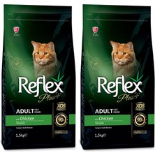Kawin Ref Lex Plus Tavuklu Yetişkin Kedi Maması 1,5 kg (2 Paketi)
