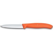 Victorinox 6.7609.C1 Swiss Classic 8cm Düz Soyma Bıçağı, Turuncu