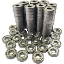 Die Grup Dünya Magnet 50 Adet 608ZZ Rulman - Metal Mühürlü Çok Amaçlı Bilye Rulman - 8X22X7 Ölçülerinde