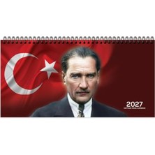 Die Grup Keskin 2027-AJ-66 16 * 33,5 Spr.haftalık Masa Ajandası-Atatürk