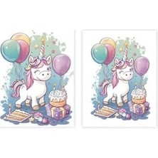 SBN - Store Unicornun Tatlı Dünyası, A4 Poster (GGK-PG031)