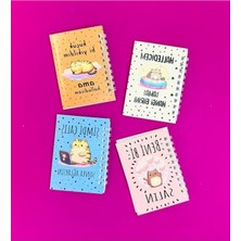 Die Grup Kedili Spiralli Defter, Mini 4'lü Set ile Eğlenceli Tasarım