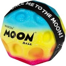 Die Grup Waboba Rainbow Moonball Topu, 6,3cm, Süper Yüksek Zıplayan, Çoklu Renkler, Yıldız Desenli