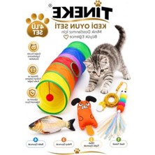 Die Grup Kedi Tüneli ve Peluş Oyuncak Seti, Turuncu Renk