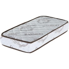 Heyner Opalin Pooly 80X140 Bambu Desenli Soft Ortopedik Yaylı Yatak 80 * 140 Yaylı Bebek Yatağı