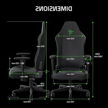 Die Grup Razer Iskur V2 x - Entegre Bel Destekli Temel Oyuncu Koltuğu (Yüksek Yoğunluklu Kalıplanmış Köpük Minderler, 2d Kolçaklar, Yumuşak Kaplamalı Kumaş) Siyah
