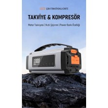 Die Grup 12V 2000A 20000MAH Akıllı Akü Takviye Cihazı ile Hava Kompresörü