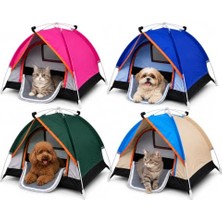 Die Grup Katlanabilir Kedi Çadırı - 72 x 50 x 50 cm Taşınabilir Evcil Hayvan Evi - File Pencereli Pop Up Oyun Alanı - Iç Mekan Bahçe Balkon Kamp Seyahat Kullanımı - Stok Durumuna Göre Renk Gönderilir