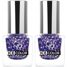 Golden Rose Ice Color Nail Lacquer Glitter NO:228 - Oje 2li Paket