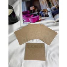 Die Grup Kraft Zarf Seti 10 Adet 7x9 cm Mini Zarf Sunum Için