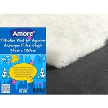 Die Grup Akvaryum 70GR Silikonsuz Filtre Elyafı 34CM x 180CM
