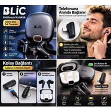 Blic YX37 Bluetooth Kulk Içi Kulaklık Aparatlı Düşük Gecikme