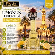 Platin Kolonyaları 250 Ml. Izmir Saat Kulesi Cam Şişe Limon Kolonyası