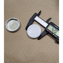 Die Grup 10 Adet 38 Lik Konserve Kavanoz Kapağı Dış Çap 42MM-IÇ Çap 38MM Cam Şişe Kapağı Silikonlu Metal Ka