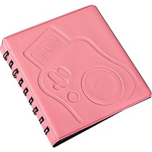 Die Grup Instax Spiralli Polakart Fotoğraf Albümü, 6X9CM, 68 Fotoğraf Kapasitesi (Pembe)
