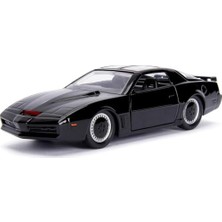 Die Grup Jada Toys 253252000 Knight Rider K.ı.t.t. - 1982 Pontiac Trans Model Araba, 1:32, Detaylı Iç, Açılış Kapıları, Siyah